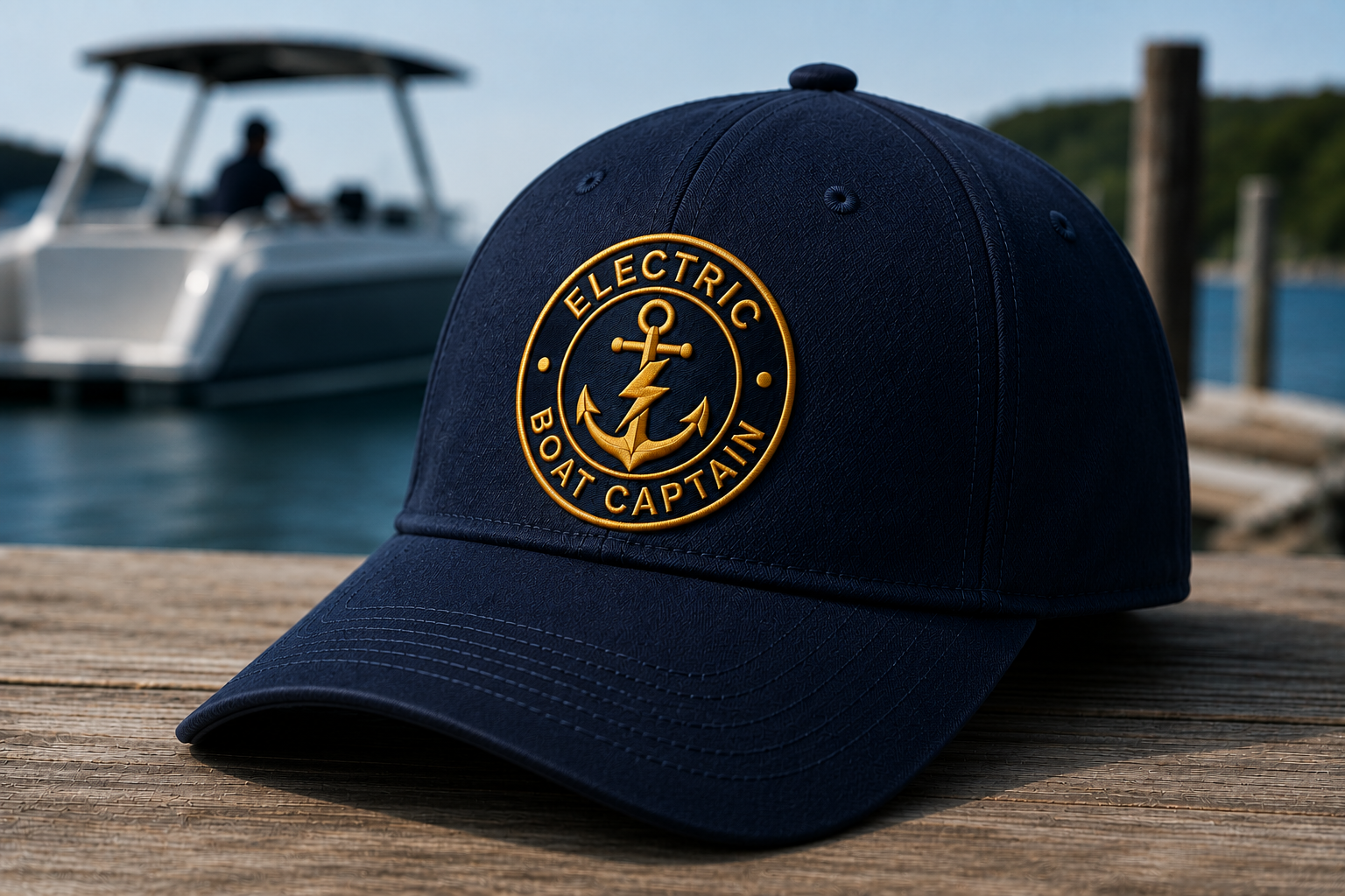 Electric Boat Captain Cap