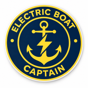 Electric Boat Captain Vinyl Sticker (4")