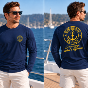 Electric Boat Captain Long Sleeve Sun Shirt UPF 50 (Mens)