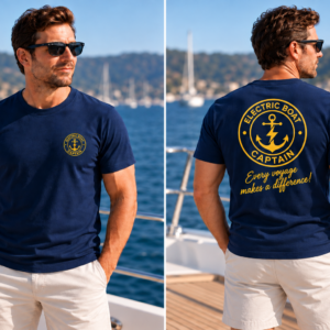 Electric Boat Captain T-Shirt (Mens)