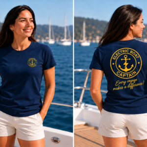 Electric Boat Captain T-Shirt (Womens)